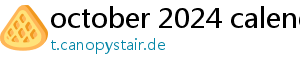 october 2024 calendar